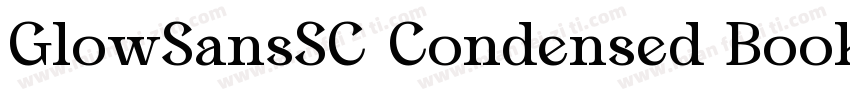 GlowSansSC Condensed Book字体转换